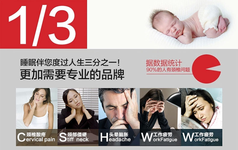 佳爽F21 按摩顆粒記憶枕頭 保護頸椎護頸枕 親水棉健康枕芯 失眠枕頭