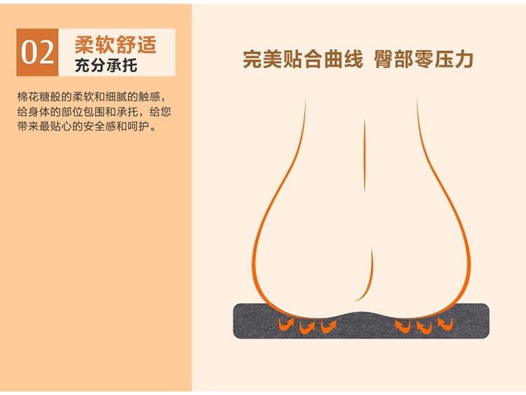 佳爽DZ1 親水記憶棉坐墊 車(chē)用加厚加大透氣慢回彈美臀沙發(fā)座椅墊